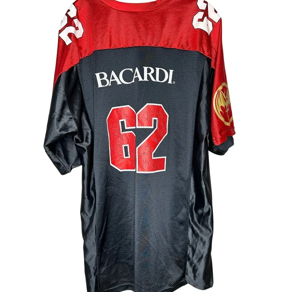 Bacardi‎ 62 Jersey-Large- Rum Logo Promo advertising football hockey soccer